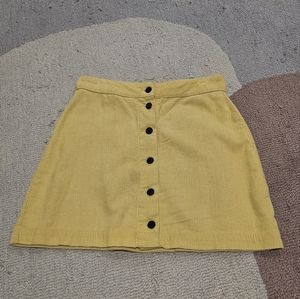 Lazy Oaf Women's Medium Yellow Cute Skirt